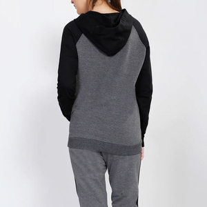 Conjunto de chándal suave y cómodo para mujer, jersey de cuello redondo, cintura elástica, pantalones para correr, puños acanalados, transpirables para fitness - Product Image 4