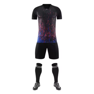 ชุดกีฬาทีมฟุตบอล unisex ชุด2024แขนสั้นระบายอากาศพิมพ์ลายออกแบบใหม่ - Product Image 6