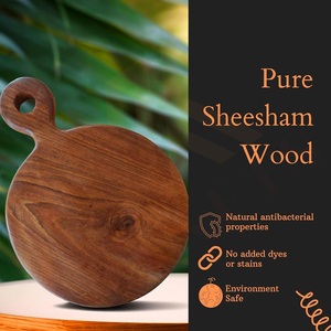 Tabla de cortar de madera náutica, tabla de cortar de verduras Circular pura para cocina, tabla de servir de madera y plato para regalo de cocina - Product Image 5