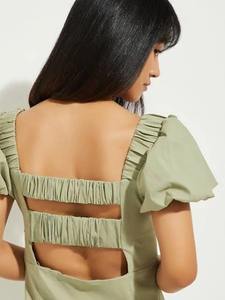 Indian Handmade Cotton Floral Printed Long <b>Dress</b> Stylish Woman's Party Wear Natural Waistline Woven Personalized Bride Gift Sale - Product Image 5