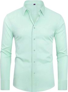 Chemise habillée homme automne à manches longues en satin doux, motif imprimé de qualité supérieure, respirante, décontractée et formelle, avec logo personnalisé - Product Image 2
