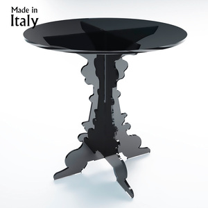 Mesa auxiliar de acrílico transparente moderna italiana Novecento L60xH61 cm para muebles de baño y sala de estar en apartamento y Villa - Product Image 2