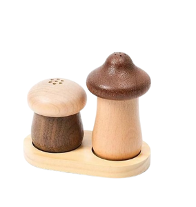Vente directe, salière et poivrière en bois d'acacia durable et écologique, pot à épices, distributeur d'assaisonnement portable pour la cuisine à domicile - Product Image 5
