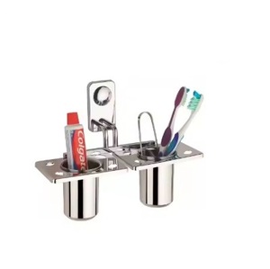 Porte-brosse à dents décoratif de salle de bain de luxe de qualité supérieure porte-brosse à dents fini or brillant au prix de gros - Product Image 5