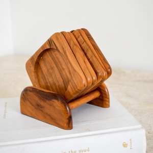 High Quality Walnut <b>Wood</b> <b>Coaster</b> Sets Walnut <b>Coasters</b>-Premium Quality Mats & Pads - Product Image 3