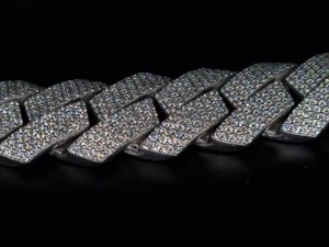 IGI Certified Fine Jewelry 14k <b>White</b> <b>Gold</b> Cuban Link Chain Brilliant Cut Diamond <b>Necklaces</b> Custom Hip Hop Cuban Chain for <b>Men</b> - Product Image 5