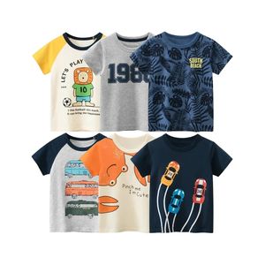 T-shirt en molleton uni décontracté pour enfants, 100% coton, léger, unisexe, col rond, vente en gros, OEM, vêtements du Bangladesh - Product Image 5