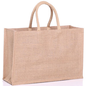 100% Cotton Geometric <b>Tote</b> <b>Jute</b> <b>Bags</b> with Ribbon and Rope Handles For Sale - Product Image 6