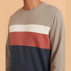 Sudadera Extra Grande Personalizada con Bordado para Hombre 2025, Sudadera Unisex Extra Grande de Algodón Transpirable con Diseño de Rayas - Product Image 4