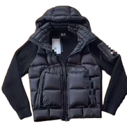 Veste matelassée zippée imperméable et coupe-vent confortable pour homme, service OEM, vente en gros personnalisée, saison hivernale, toile de rue