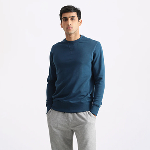 Sweat-shirt pour homme de qualité supérieure, classique, streetwear, en coton, décontracté, uni, manches longues, thermique, printemps - Product Image 1