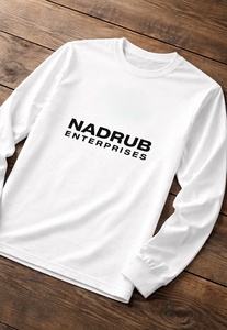 T-shirt uni à manches longues pour homme, coupe classique, logo personnalisé sur le devant, qualité supérieure, 100% coton, respirant, séchage rapide, personnalisation - Product Image 3