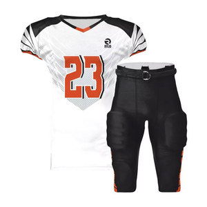 Venta al por mayor uniforme de fútbol americano personalizado sublimación equipo Jersey pantalones transpirable poliéster ropa deportiva OEM Venta Directa - Product Image 1