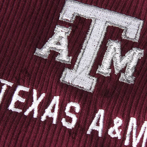 Personnalisé hommes marron Texas université A & M Cardigan col en V femmes hiver chandails acrylique tricoté broderie avant logo décontracté - Product Image 2