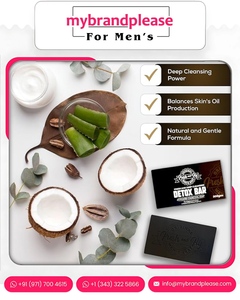 Productos de Aseo, Jabón de Carbón Activado de Limpieza Profunda para Hombres, Cuidado de la Piel Personalizado, Marca Privada, Venta al por Mayor - Product Image 4