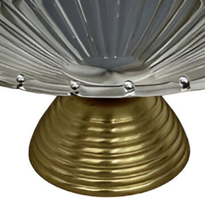 Plato de Metal decorativo de estilo americano de lujo con soporte Patrón sólido Forma irregular Fiestas Vajilla Plato - Product Image 5