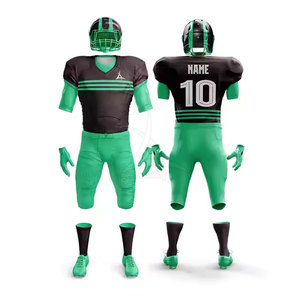 2025 New Arrival Men's American Football Uniform Short Sleeve Breathable Summer High Quality <b>Low</b> MOQ - Product Image 1