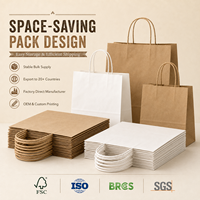 Proveedor de Bolsas de Papel con Asas Retorcidas, Bolsa de Transporte de Papel Kraft Marrón Personalizada para Panadería, Cafetería, Restaurante, Empaque de Alimentos al por Mayor, OEM