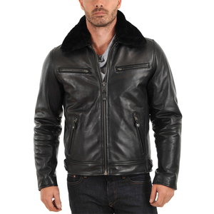 2026 haute qualité respirant matelassé rouge rayure café Racer cuir moto veste prix usine hommes veste en cuir - Product Image 5
