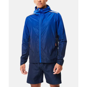 2025 hommes élégant léger imperméable veste personnalisé coupe-vent réfléchissant sécurité capuche usine meilleur respirant vêtements de travail pour - Product Image 3