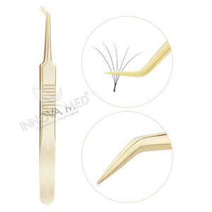 High <b>Precision</b> Lash Tweezers for Eyelash Extension Stainless Steel Professional Beauty <b>Tool</b> for Lash Application 45 degree sharp - Product Image 3