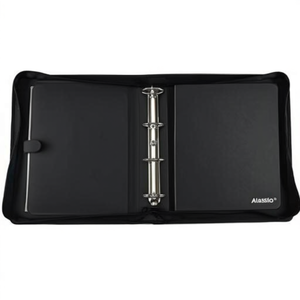 Alassio AREZZO Leather Imitation Schreibmappe File <b>Folder</b> in Black Dimensions 30 X 36 X 6 cm (B X H X T) - Product Image 3