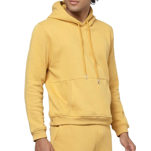 Basics Winter Sweat à capuche oversize pour homme en polaire, personnalisable (impression et broderie), respirant, écologique, couleurs unies et teintes unies - Product Image 3