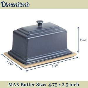 Plat à beurre maison et cuisine plat à beurre de couleur grise avec le meilleur prix ustensiles de cuisine ménagers de qualité supérieure métal acier inoxydable - Product Image 4
