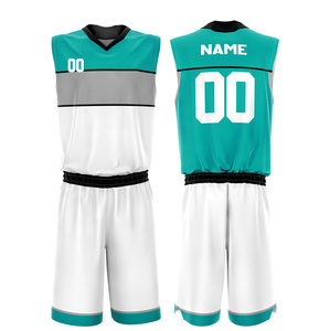 Dernier modèle de vente en gros de maillot de basket-ball à séchage rapide personnalisé uniforme de broderie cousue personnalisée avec sublimation OEM - Product Image 2