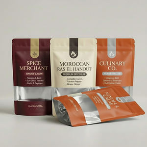 Sachet <span class=keywords><strong>d</strong></span>'emballage personnalisé pour <span class=keywords><strong>épices</strong></span>, en plastique, pour assaisonnements et poudres alimentaires, 100g 200g, pochette refermable à fermeture éclair - Product Image 4