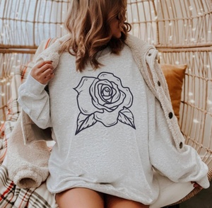 เสื้อสเวตเชิ้ตคอกลมสีชมพูทรงโอเวอร์ไซส์ แขนยาวแบบดรอปโชว์เดอร์ ผ้าวอช สำหรับผู้หญิง ใส่ได้ทั้งฤดูใบไม้ร่วงและฤดูหนาว - Product Image 3