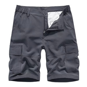Pantalones Cortos Cargo de Mezclilla Personalizados con Lavado Claro para Hombres y Niños, Estilo Urbano de Verano con 6 Bolsillos y Cinturón, Tallas Grandes - Product Image 5