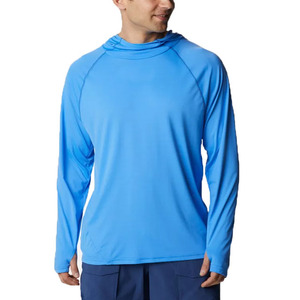 Wholesale best selling high quality <b>pullover</b> <b>men</b> hoodies 100%polyester customized logo summer sports wear man fishing hoodie - Product Image 1