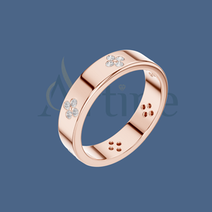 Foodie's jewels Bague de fiançailles en or 10 ct avec Moissanite taille coussin - Product Image 1