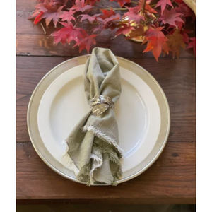 Feuille Designer Porte-serviettes en métal Rond de serviette Anneau de tissu décoratif classique pour anneau de serviette le plus vendu à un prix abordable - Product Image 5