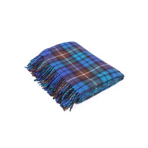 Manta de lana azul Buchanan personalizada de alta calidad, suave y elegante para uso en invierno - Product Image 1