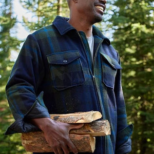 Services OEM Veste en laine pour hommes faite sur mesure de haute qualité Nouveau design Vestes en laine pour hommes - Product Image 6