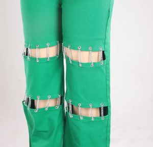 Jeans pour femmes Laver Grande Poche Lâche Pantalon en jean pour femmes - Product Image 3