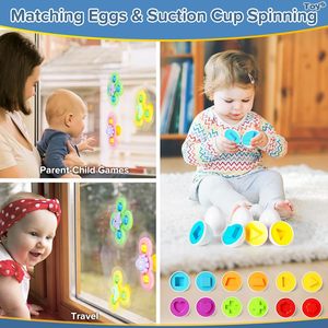 Ensemble de jouets <span class=keywords><strong>Montessori</strong></span> 6 en 1 pour les tout-petits de 1 à 3 ans, jouets de <span class=keywords><strong>dentition</strong></span> pour bébés, blocs d'empilage, anneaux, jouet à tirer, jouet de tri, bac sensoriel - Product Image 5