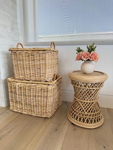 Cesta de ratán con tapa y asa, cesta de almacenamiento hecha a mano, venta al por mayor, ecológica, hecha en Vietnam - Product Image 6