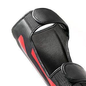 Espinilleras de cuero de alta calidad MMA Pierna Protectores de pies Muay Thai Kickboxing Personalizar Espinilleras - Product Image 5