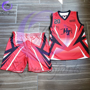 Uniformes de basket-ball sans manches noir et rouge contrastés, nouvelle tendance, confortables, respirants, de bonne qualité, par Zimvi Sports - Product Image 1