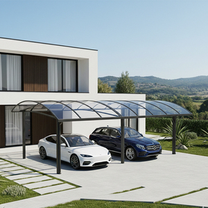 Abri de voiture en aluminium de précision avec panneaux en polycarbonate teinté, certifié CE, pare-soleil extérieur pour véhicule, garage - Product Image 3