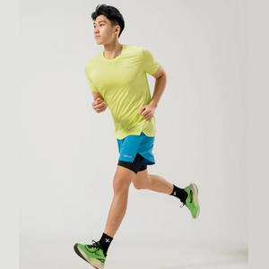 กางเกงขาสั้นผ้าแคนวาสสำหรับวิ่งของผู้ชายกางเกงขาสั้นผ้ายืดแบบถักลายเบอร์มิวดาสีล้วนแบบลำลองงาน OEM - Product Image 6