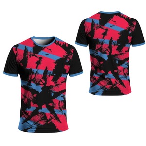 Vêtements pour hommes T-shirt imprimé circulaire 3D T-shirt d'extérieur à col rond et à manches courtes Sports d'été Style de rue Séchage rapide - Product Image 3