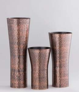 แจกันดอกไม้ทำจากทองแดงโบราณของตกแต่งโต๊ะสำหรับตกแต่งบ้านของตกแต่งโต๊ะในโรงแรมทำจากอินเดีย - Product Image 4