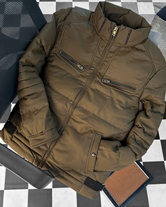 เสื้อแจ็คเก็ตพัฟเฟอร์ฤดูหนาว ลายทางด้านหน้า โลโก้สั่งทำได้ เหมาะสำหรับกิจกรรมกลางแจ้ง เดินป่า ท่องเที่ยว ระบายอากาศได้ดี ซับเหงื่อ เสื้อแจ็คเก็ตฤดูหนาว - Product Image 2