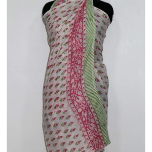Nuevo Vestido de Baño Sarong Pareo para Mujer, Fabricante Indio, Venta al Por Mayor, Personalizado, Transpirable, Tejido con Patrón de Flores, Polialgodón - Product Image 1