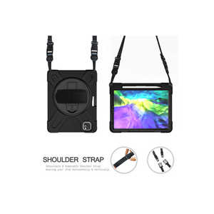 Étui en silicone robuste Netzy Defender pour Apple iPad Pro 11 2020 (2e génération) et iPad Mini 5, coque arrière de protection antichoc - Noir - Product Image 4