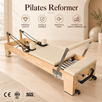 Reformer de Pilates Premium en chêne et bois pour studio de Pilates et fitness